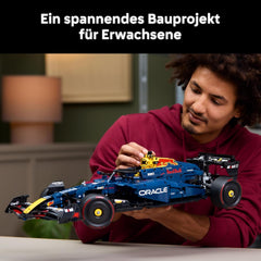 LEGO Technic Oracle Red Bull Racing RB20 F1 Rennauto Modell - Formel 1 Bauset zum Sammeln - V6-Motor, Getriebe, Lenkung & DRS im Maßstab 1:8 - Geschenkidee für Erwachsene & Teenager 42206