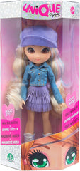 Unique Eyes, Kollektion Girly, Puppe 25 cm – Rebecca, mit ihrem Augen, mit Kleidung, Spielzeug für Kinder ab 3 Jahren, MYM122
