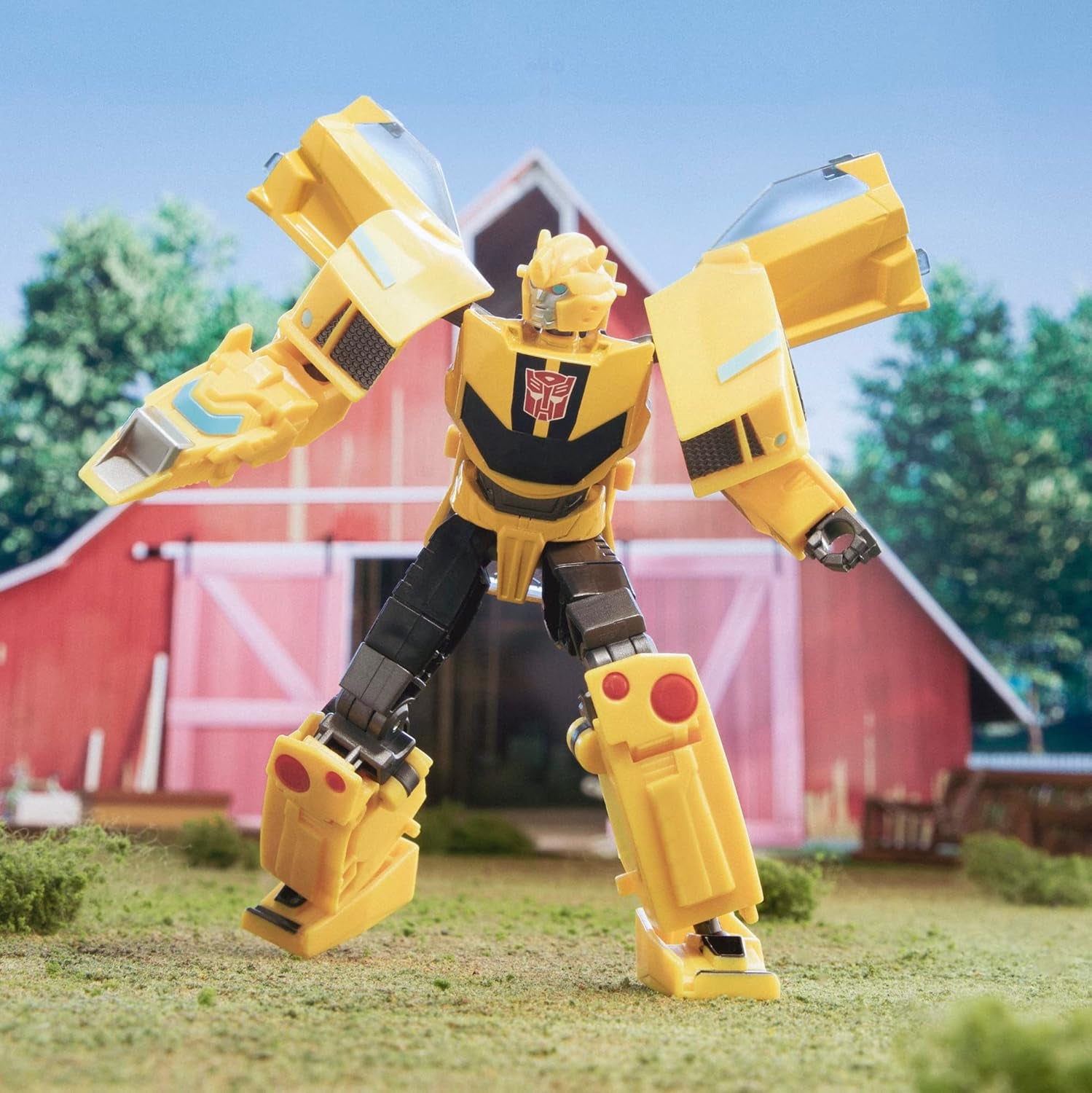 Jucărie Transformers Earthspark Deluxe Class Bumblebee, figurină de acțiune înaltă de 12,5 cm, jucărie robot pentru copii cu vârsta peste 6 ani Action figures Naty Shop