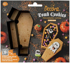 , 0255229, Ausstecher Bara, ideal für die Herstellung eines 3D-Sargs aus Mürbeteig, hergestellt in Italien, originelles Design. Größe des Teigschneiders: 13 x 7 x 2,2 cm