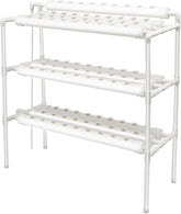 3-warstwowy zestaw do uprawy hydroponicznej z 90/108 miejscami do sadzenia i pompą wodną, systemy do uprawy bezglebowej z PCV, zestawy do uprawy hydroponicznej do warzyw i owoców (108 stanowisk do sadzenia)