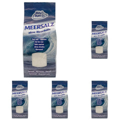 Meersalz Fein 1 kg | Naturbelassen, unraffiniert und ohne Zusätze | Unbehandeltes feines Meersalz
