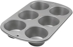 Wilton 445291 445291 Forma do muffinów Jumbo, powłoka nieprzywierająca, 6 otworów, 4,5 X 22,2 X 34,2 cm, stal Formy i blachy do pieczenia Naty Shop