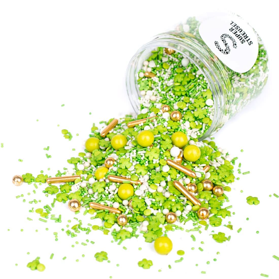 Super Streusel, Lucky Charms, Sprinkles de zahăr verde, 90 grame Sprinkles Naty Shop 90 grame