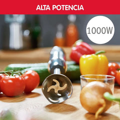 DD6558 DD655810 Quickchef 3-In-1 Tauchmixer, Powelix-Technologie, 3 Zubehörteile, Edelstahl, Stahl/Schwarz Bucatarie Naty Shop