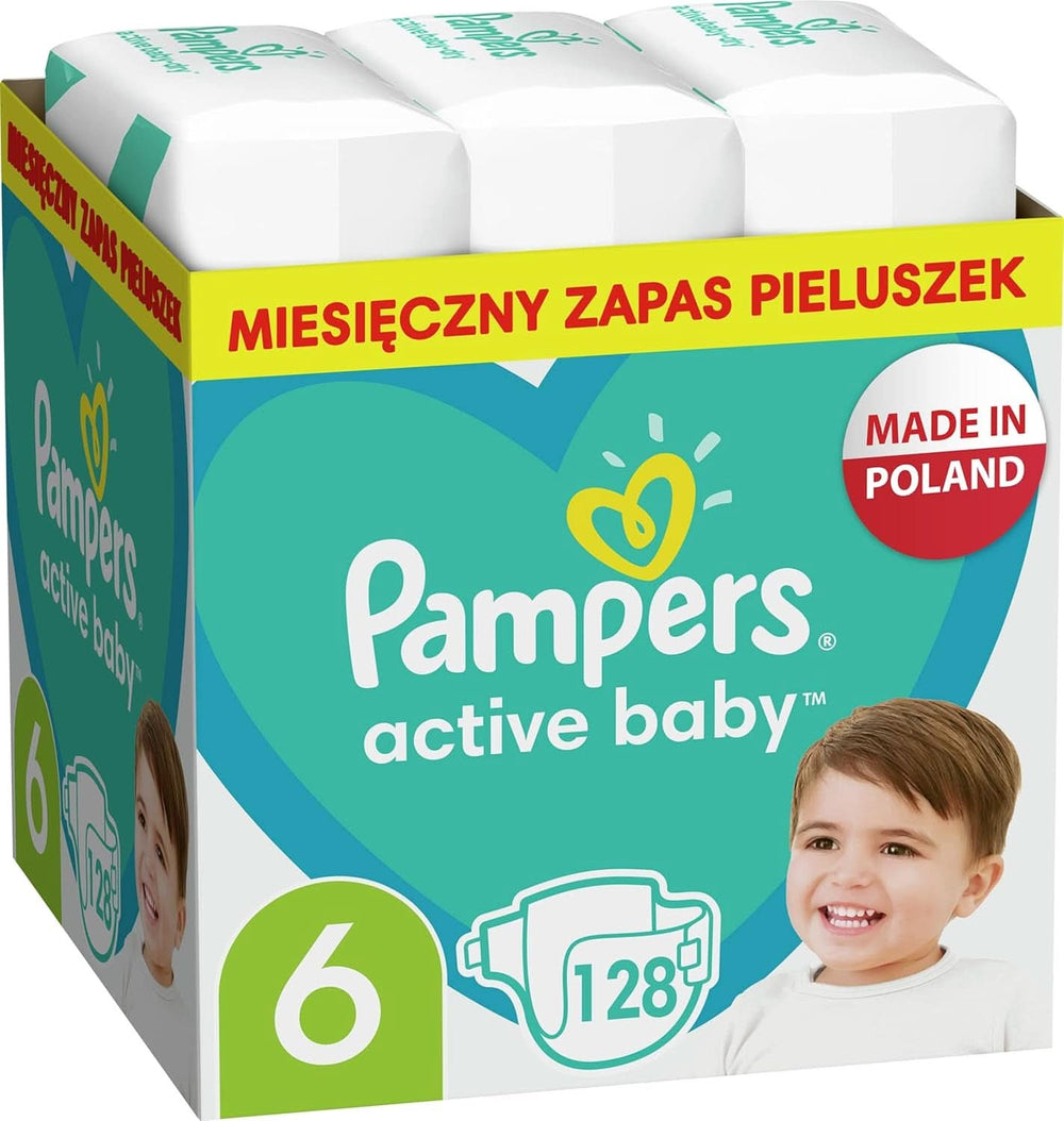 Pampers (wersja klasyczna), rozmiar 6, 128 szt. Sklep dla mamy i dziecka Naty