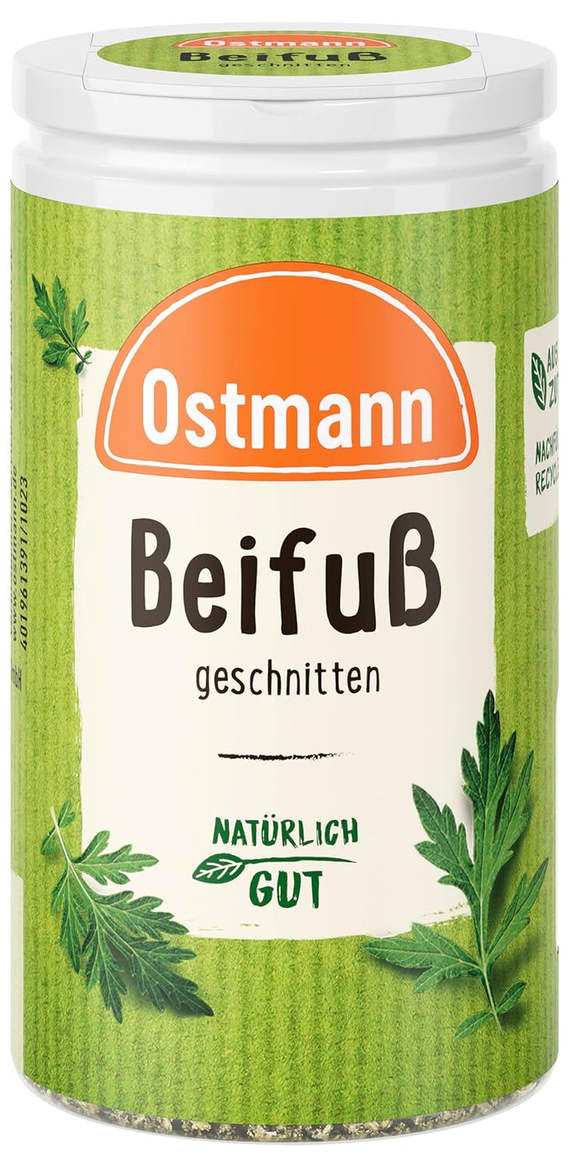 Ostmann Gewürze - Beifüß geschnitten | Kräutergewürz für Geflügelgerichte | 30 g w der Streudose