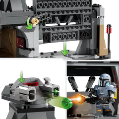 LEGO Star Wars: Mandalorianski pojedynek pomiędzy Paz Vizslą i Moffem Gideonem, kolekcjonerska zabawka do budowania dla dzieci, pomysł na prezent dla kreatywnych chłopców i dziewcząt powyżej 7 lat, zabawka Mandalorian 75386 Zestawy do budowania Beuche den LEGO-Store