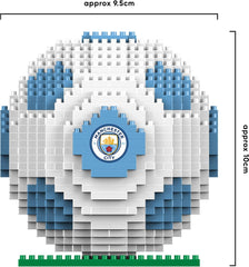FOCO Offizielles Lizenzprodukt Manchester City FC BRXLZ 3D-Fußball-Konstruktionsspielzeug Modell In alternatywny Teamfarbe