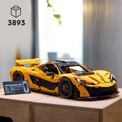 LEGO Technic Mclaren P1 Super samochód sportowy Zestaw dla dorosłych Fani samochodów Prezent V8 Silnik tłokowy 7-biegowa skrzynia biegów Model samochodu w skali Zestaw samochodzików zabawkowych 42172 Zestawy do budowania Besuche den LEGO-Store