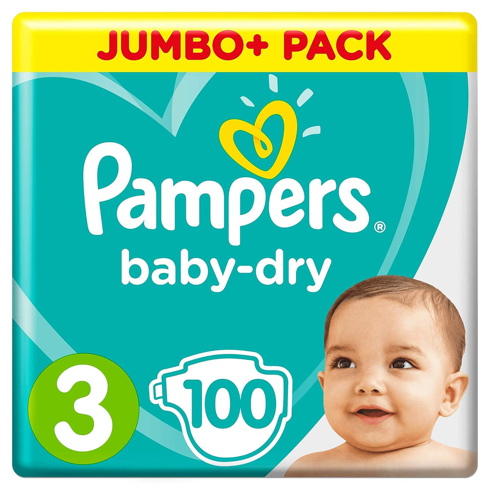 Pieluchy Pampers (stara wersja), rozmiar 3 (6-10 kg), 100 sztuk,