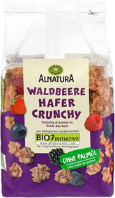 Ovăz organic Crunchy Wild Berry, 375 grame Cereale Naty Shop 375 grame Căpșuni