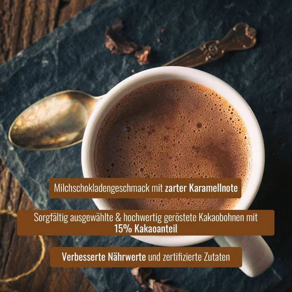 Cocoa Fantasy Hot Choc Powder, 1 kg proszku kakaowego do gorącej czekolady, zawartość kakao 15%.