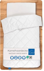 Ekskluzywna kołdra w kolorze camelowym, biała, 135 x 200 cm Naty Shop kołdry i kołdry 135 x 200 cm