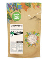 Crupe de ovăz Wholefood Earth 2 kg | Fără OMG | Natural | Bogat în fibre