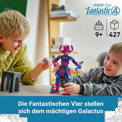 LEGO ǀ Marvel Fantastyczna Czwórka kontra. Galactus Baufigur - Bauset mit Superhelden - Zestaw ze rzeczą, niewidzialną kobietą i ludzką pochodnią - Kreatives Geschenk für Jungen und Mädchen - 76316