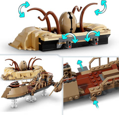 LEGO Star Wars: Powrót rycerza Jedi Desert Skiff i Sarlacc Pit Fantasy Kolekcja i zestaw do budowania Zabawka do budowania Prezent dla chłopców, dziewcząt i wszystkich fanów 75396 Zestawy do budowania Besuche w sklepie LEGO