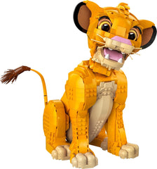 Lego — Disney Simba, młody król lew, zabawka do budowania do kolekcji z kreatywnymi figurkami zwierząt, relaksujące zajęcia dla dorosłych, pomysł na prezent dla kobiet 43247 Zestawy do budowania Besuche den LEGO-Store