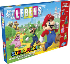 Gra planszowa Hasbro The Game of Life Super Mario dla dzieci w wieku od 8 lat, graj w minigry, zbieraj gwiazdki i walcz z Bowserem