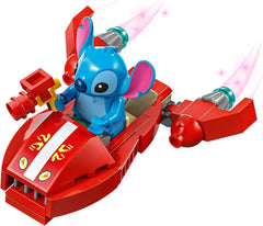 LEGO | Das Strandhaus aus „Lilo und Stitch“ - Spielzeug mit 6 Zimmern, Dachterrasse, Raumschiff und 5 Minifiguren - Geburtstagsgeschenk für Mädchen, Jungen & Fans ab 9 Jahren - 43268