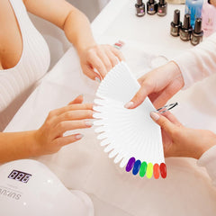 100 de accesorii pentru semnarea unghiilor, șabloane pentru unghii, cap rotund transparent și culoare naturală tip balet, accesorii pentru semnarea unghiilor, vine cu 2 autocolante digitale cu sclipici 1-100