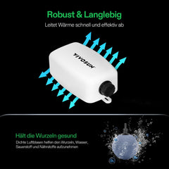 VIVOSUN DWC Hydrokultur Anbausystem z Topf-Dripkit, 5-Gallonen Tiefwasserkultur, Umwälz-Tropfgartensystem z Mehrzweck-Luftschlauch, 8W Luftpumpe und Luftstein (1 wiadro + Top-Drip-Kit)