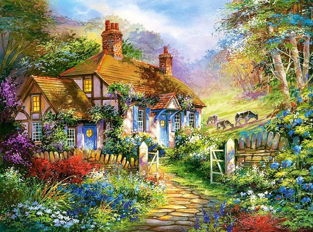 Castorland C-300402-2 - Forest Cottage, puzzle jigsaw 3000 piese Puzzle Naty Shop
