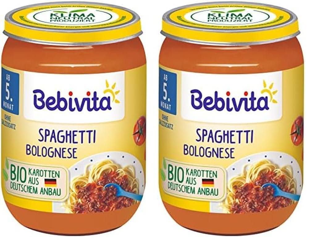 Meniuri din luna a 5-a Macaroane cu sos de rosii si legume, pachet 6 (6 x 190g) Mama si Copilul Naty Shop Mittel (Packung Mit 2) Gemüse-Spaghetti Mit Pute