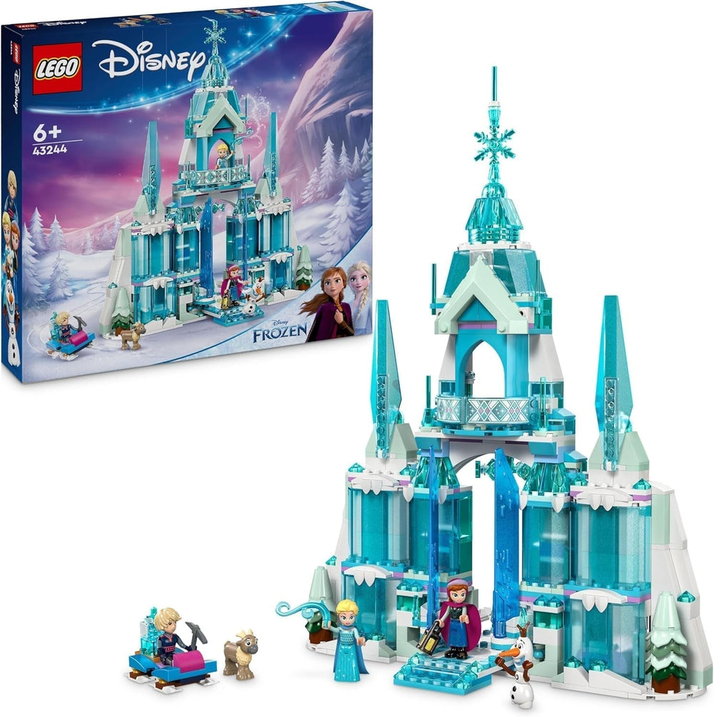 LEGO® Disney Kraina Lodu Pałac Zimowy Elsy, zestaw do budowania i zabawy dla dzieci z modelem pałacu oraz minifigurkami ELSA i Anny, prezent dla dziewcząt, chłopców i fanów filmów od 6 lat 43244 Zestawy do budowania Besuche den LEGO-Store Lodowy Pałac Elsy