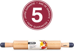 Zyliss E980212 Nudelhol, 47 cm, Holz/Silikon, Rollkuchen/Pizza/Baken/Teig/Mischungen, verantwortungsvoll angebaut Holz, Gewicht sorgt für gejämiges Rollen