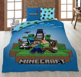 Minecraft Ready to Survive, set de lenjerie de pat pentru copii, microfibre Lenjerie de pat - copii Naty Shop Default Title