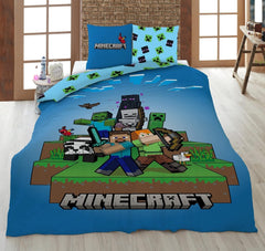 Zestaw pościeli dla dzieci Minecraft Gotowy do przetrwania Pościel z mikrofibry - Kids Naty Shop Domyślny tytuł