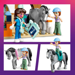 LEGO Friends Gabinet weterynaryjny dla koni i zwierząt domowych, zestaw do budowania i zabawy do pomysłowej zabawy w odgrywanie ról z 3 minifigurkami i 5 figurkami zwierząt, pomysł na prezent dla dziewczynek w wieku 7 lat 42651 Zestawy do budowania Besuche den LEGO-Store