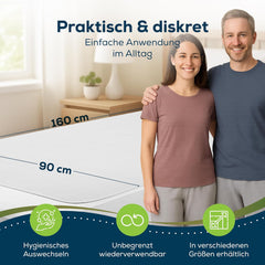 Materac na nietrzymanie moczu Sensalou 90x160 cm Wodoodporny materac na nietrzymanie moczu Zmywalny, oddychający