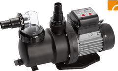 System filtracyjny Steinbach Comfort 75 – 040100 – Samozasysająca pompa do basenów o pojemności do 40 000 l – Z filtrem wstępnym, manometrem, timerem i wyświetlaczem LED – Zawiera specjalny adapter INTEX 2"