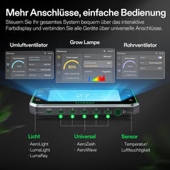 Namiot VIVOSUN Smart Grow Tent Kompletny zestaw 60x60x120cm, zintegrowany system automatycznej uprawy WiFi z pełnym spektrum światła LED o mocy 100W i wydajnym systemem wentylacji z kontrolerem GrowHub E42A+