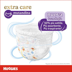 Pieluchy Huggies Extra Care, ultrachłonne, rozmiar 5 (12-17 kg), 68 sztuk