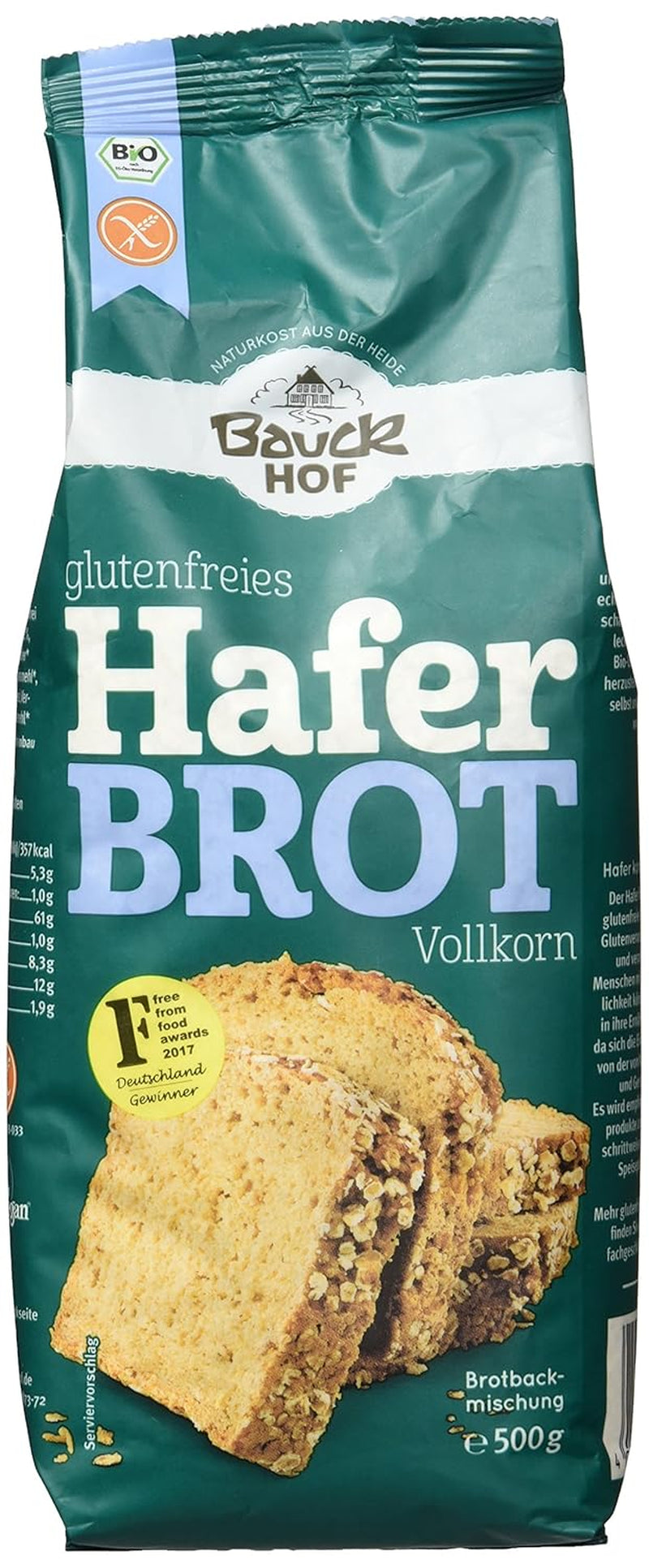 Bio Haferbrot Brotbackmischung, 500 G Naty Shop 500 G (opakowanie 1Er)