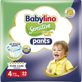 Pieluszki Sensitive Cotton Soft, rozm. 4, Spodnie Maxi (7-13 kg), 22 sztuki