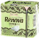 Renova Primele Comprese Normale Cu Aripi | 14 Comprese | Ultra Subțiri Și Super Absorbante