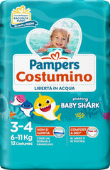 Pampers Il Costumi, 12 sztuk, rozmiar 3 (6-11 kg)