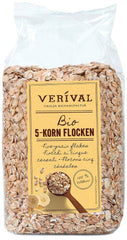Verival 5-Korn Flocken - Bio, opakowanie 6Er (6 X 500 G) Płatki zbożowe Naty Shop Domyślny tytuł