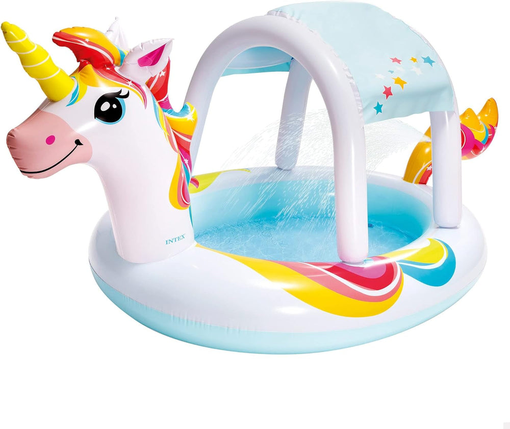 Piscină spray Intex Unicorn, umflată, dimensiuni: 254 cm x 132 cm x 109 cm (58435NP)