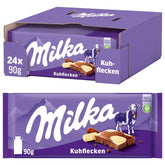 Milka Cow Spots – Alpejska czekolada mleczna z białą czekoladą w kształcie krowich kropek – 24 x 90g