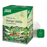 Salus - Ceai Krafttier - Libelula curajoasă - 1X 15 pliculețe filtru (24 g) - Ceai de plante cu aromă de lămâie - Cu sunătoare - Aromatizat - Bio