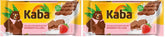 Czekolada mleczna Kaba z kremem truskawkowym, tabliczka czekolady z nadzieniem, tabliczka 90 g, rozpływająca się w ustach czekolada z kremem truskawkowo-owocowym i oryginalnym smakiem Kaba (2 sztuki w opakowaniu)