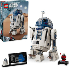 Zestaw LEGO Star Wars R2-D2 dla dzieci Chłopcy Dziewczęta Figurka droida do zbudowania z minifigurką Dartha Malka 25. rocznica i talerz dekoracyjny Pomysł na prezent 75379 Zestawy do budowania Besuche den LEGO-Store Single