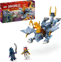 LEGO NINJAGO Riyu Mały smok, smocza zabawka z 3 minifigurkami, zabawka ninja do zbudowania dla 6-letnich chłopców i dziewcząt, pełen akcji prezent dla dzieci 71810 Zestawy do budowania Besuche den LEGO-Store Singur