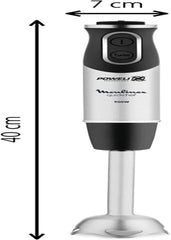 DD6558 DD655810 Quickchef 3-In-1 Tauchmixer, Powelix-Technologie, 3 Zubehörteile, Edelstahl, Stahl/Schwarz Bucatarie Naty Shop