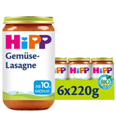 Hipp Pasta Bambini - Lasagne z Warzywami, opakowanie 6 szt. (6 X 220 g) Matka i Dziecko Naty Shop